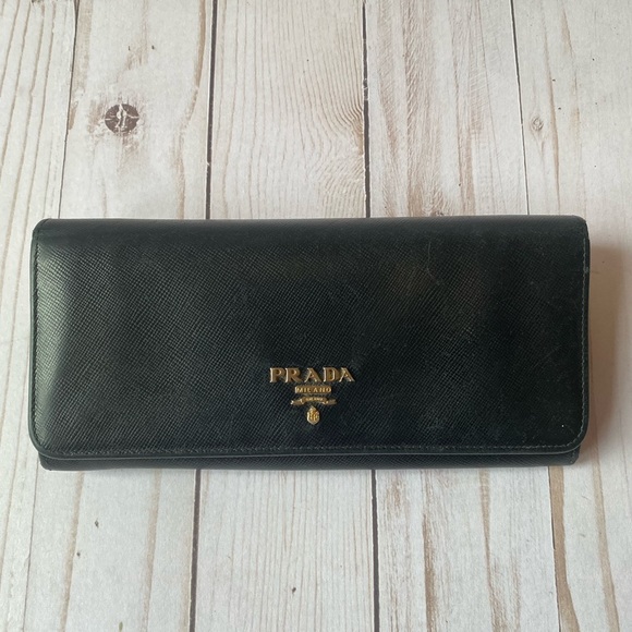 Prada Handbags - Authentic Prada Leather Continental Wallet